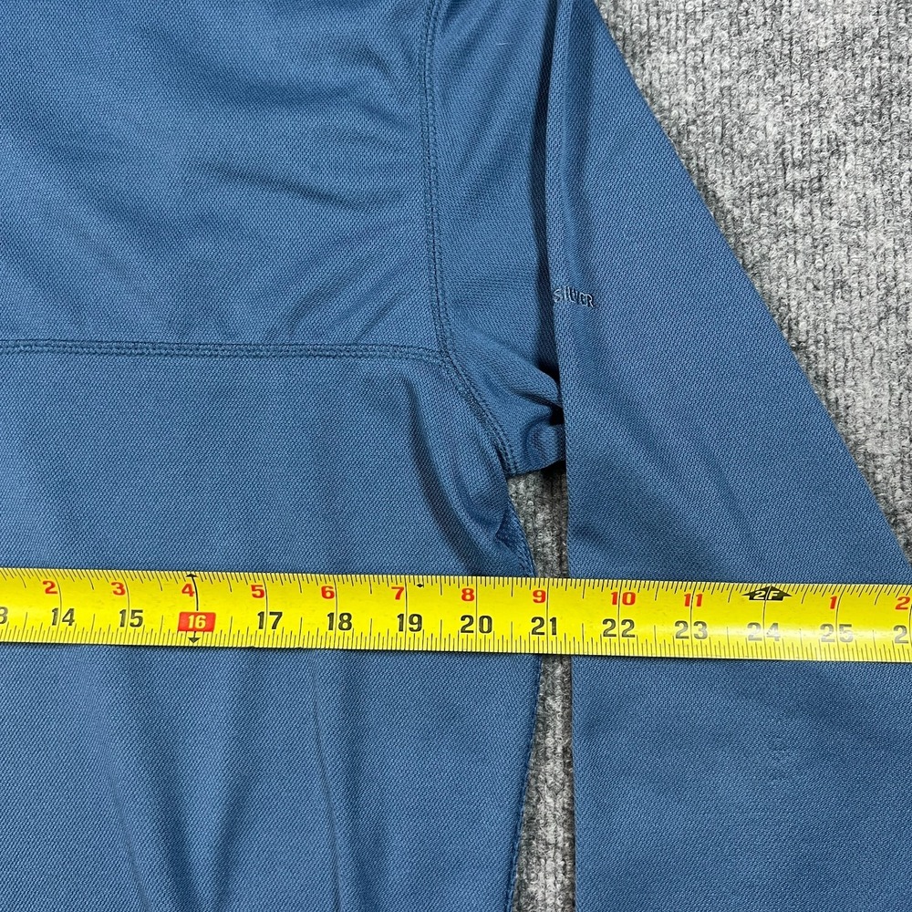 Quiksilver Waterman Sweatshirt Mens Large Blue Mock Neck Quarter Zip Athleisure - Picture 3 of 10